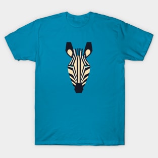 Geometric Design of a Zebra Face T-Shirt